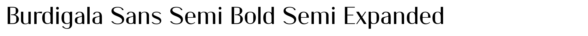 Burdigala Sans Semi Bold Semi Expanded image